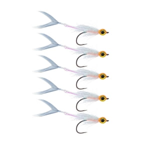 5Pcs Saltwater Fishing Jigs Hook Teaser Lures Forked Tail Fly Fishing Lures Metal Hook With Flashing Tassels Enduring