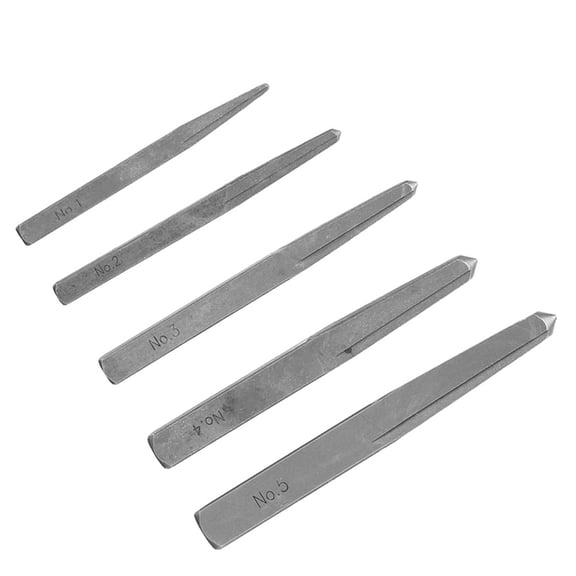 5Pcs Screw Extractor Broken Damaged Bolt Easy Out Removal Tool Square Type for Household and Professional Electrician
