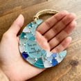 thumbnail image 1 of 5Pcs Sea Glass Friendship Pendant, CQCYD You Are My Sea Glass Friendship Pendant, Unique Handcrafted Sea Glass Ornament Blue Crescent Moon Pendant Necklace Gift For Women Best Friend Friendship Day, 1 of 1