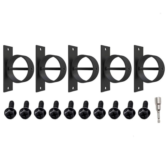 5Pcs Securing Rope Drop Rings Brackets Cable Clamp with Crosses Bolt Enduring