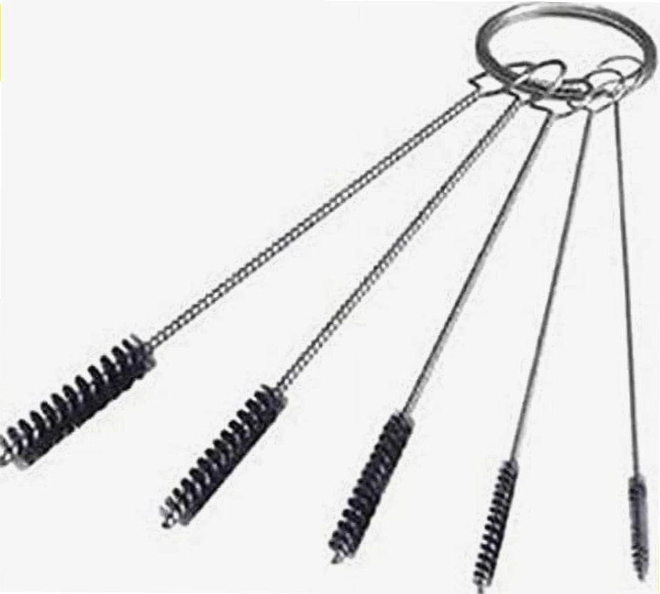 5Pcs/Set 10cm Stainless Steel Straw Brush Cleaner Bottle Tube Pipe ...