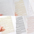 thumbnail image 1 of 5Pcs/Set 3D Nail Stickers with Random Numbers and Letters DIY Gold and Silver Decoration Manicure Tools Nail Sticker Accessories 5pcs, 1 of 5