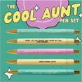 thumbnail image 1 of 5Pcs/Set Creative Office Smooth Push Type Plastic Quick Drying Cool Aunt Pen Set Over It Pen Set Days of the Week Pen Set People Suck Pen Set COOL AUNT, 1 of 8