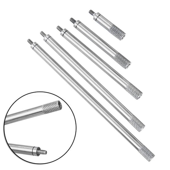5Pcs/Set Dial Digital Indicator Extension Rod Rod M2.5 20 40 60 80 100Mm Kit Indicator Dial Rod Extension Rod Rod Set Tools