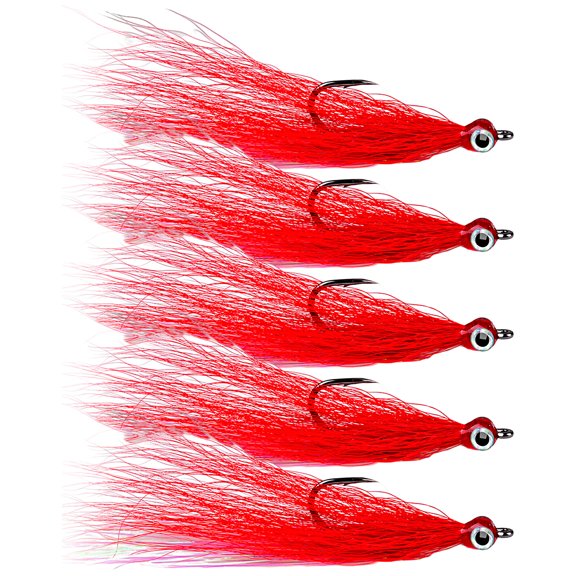 5Pcs/Set Feather Hook 3D Eyes Barbed Sharp Strong Anti-corrosion Attract Fishes Universal High Strength Fishing Lure Hook Angling Supplies