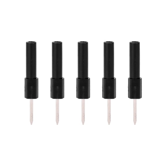 5Pcs/Set Insulation Back Probe Pin Wire Piercer Diagnostic Test Needle 4 mm Banana Socket for MultimeterBlack