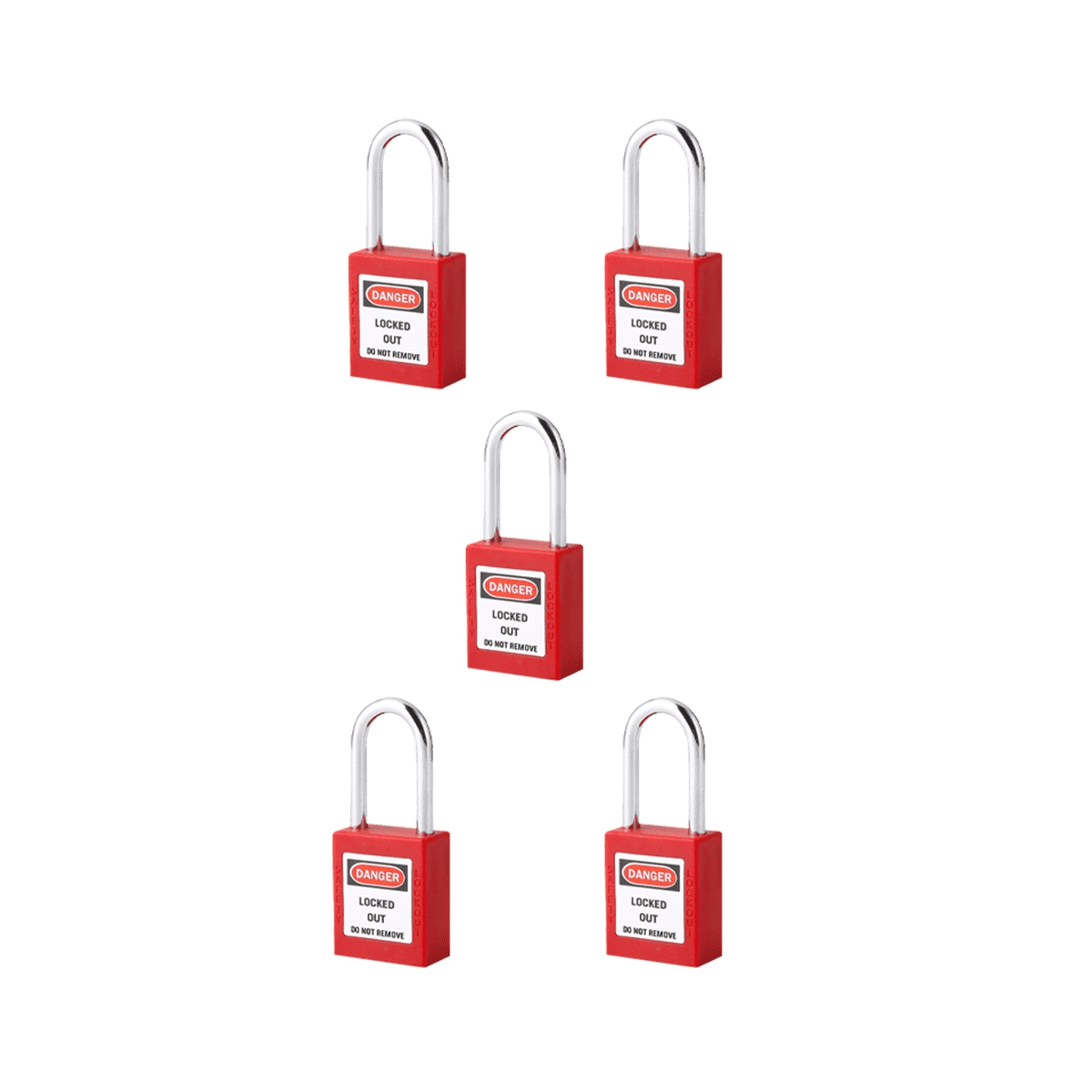 5Pcs Set Lockout Tagout Lock Safe Padlocks for Lock Out Tag Out