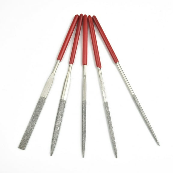 5Pcs/Set Metal Needle Files Set Carving Jewelry Diamond Glass Stone Wood Tool