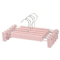thumbnail image 1 of Boc 5Pcs/Set Strong Bearing Clothes Hanger with Spring Clamp No Odor Plastic Coat Rack Home Supplies, 1 of 10