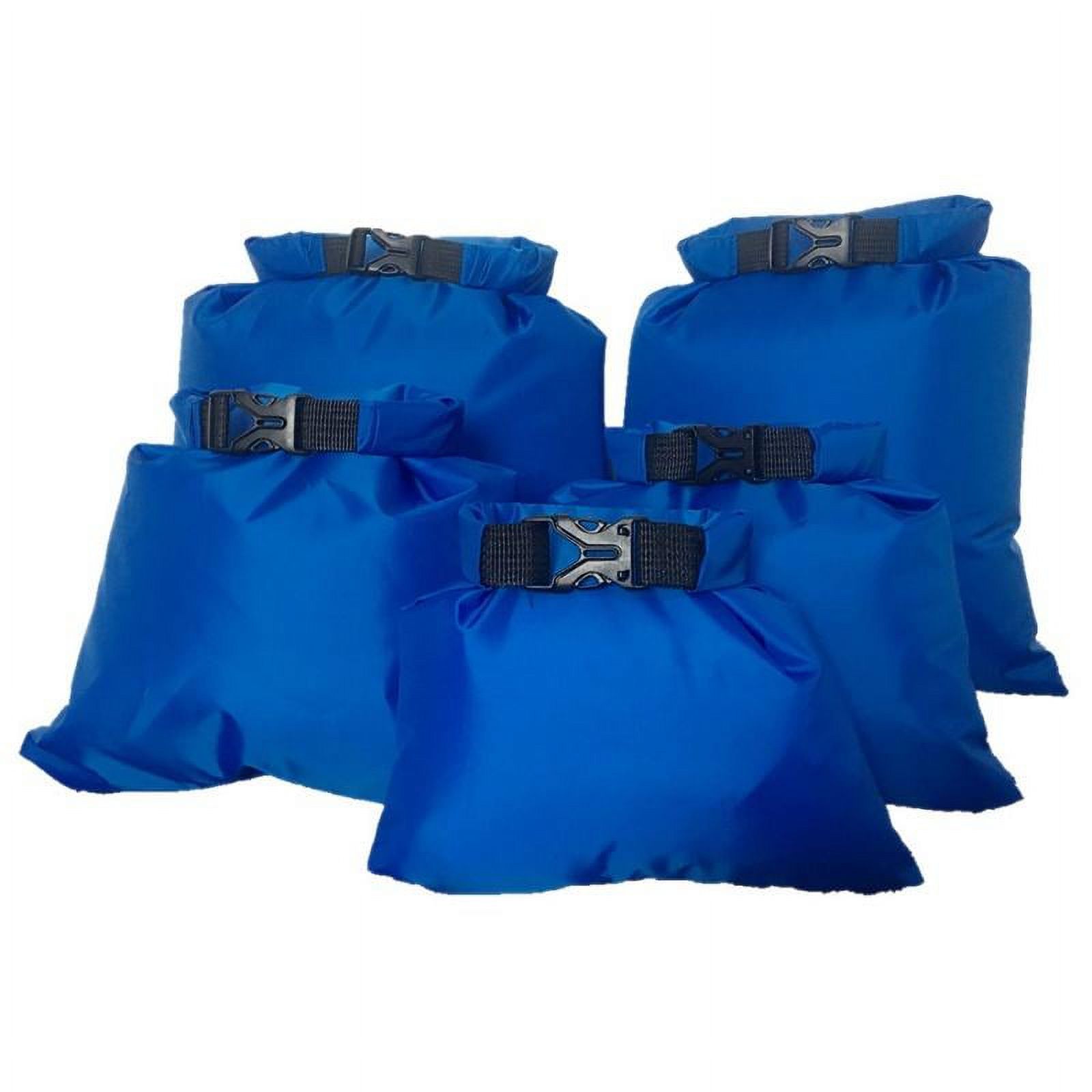 5Pcs/Set Waterproof Dry Bag, Roll Top Dry Compression Sack for Kayaking, Beach, Rafting, Boating, Hiking, Camping and Fishing - image 1 of 3