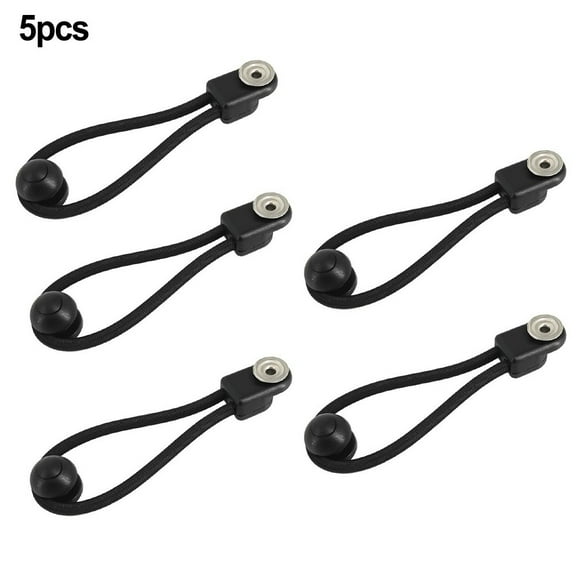 5Pcs Shock Cord Fastener Bungee Cord Clip Elastic Elastic Buckle With Knob For Camping Canopy Tent Boat Yacht Rv Cover Parts