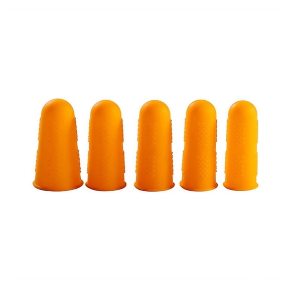 5Pcs Silicone Finger Protector Anti-Scratch High Temperature Resistant Anti-Scald Anti-Slip Anti-Cut Finger For Cooking Kitchen