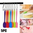 5Pcs Silicone Jar Spatulas Cake Cream Spatulas Set, 9.8 inch Non