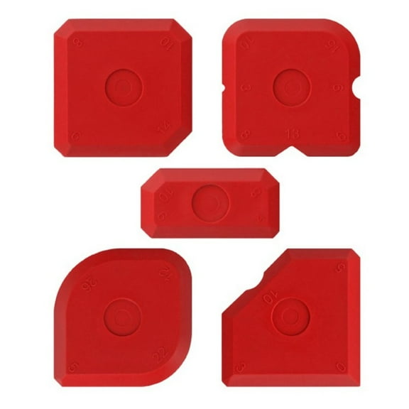 5Pcs Silicone Sealant Finish Kit Spreader Tool for Caulk Tile Grout Applicator