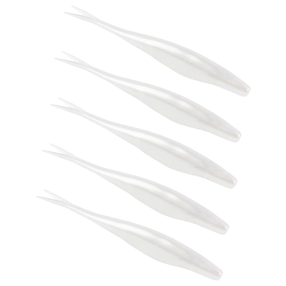 5Pcs Slightly Split Tail Swimbaits Lures Soft Floating Fishing Lures Artificial Swimbaits for Freshwater and Saltwater