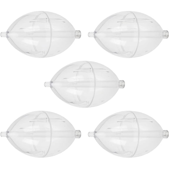 5Pcs Slip Bobber Fishing Floats Kit, Oval Hard ABS Plastic with Weight Tube for Lake & Stream(DSF)