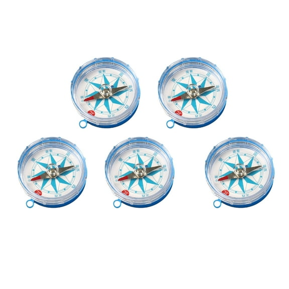 5Pcs Small Portable Compass Pocket Compass 45mm Detachable Compass For Hunting Hiking Camping Outdoor Activity