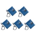thumbnail image 1 of 5Pcs Small Travel Notebook Keychain Miniature PVC Notebook Journal With Keyring, 1 of 10