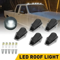 5Pcs Smoked/Yellow Len LED Truck Cab Light for 1973-1997 Ford F150 250 350 F Super Duty Pickup Truck