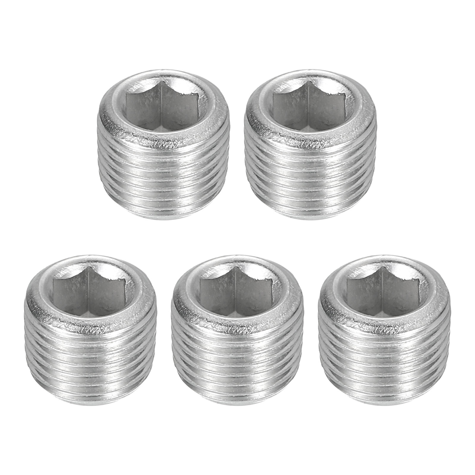 Plug Socket Threads 5Pcs Socket Pipe Plugs, NPT 1/8