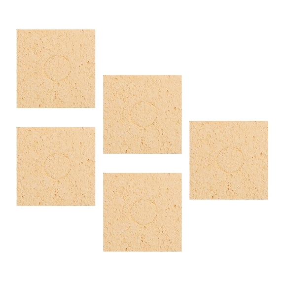5Pcs Soldering Sponge Replacement Welding Soldering Iron Tip Cleaning Pad Sponge Soldering Iron High Temperature Sponge