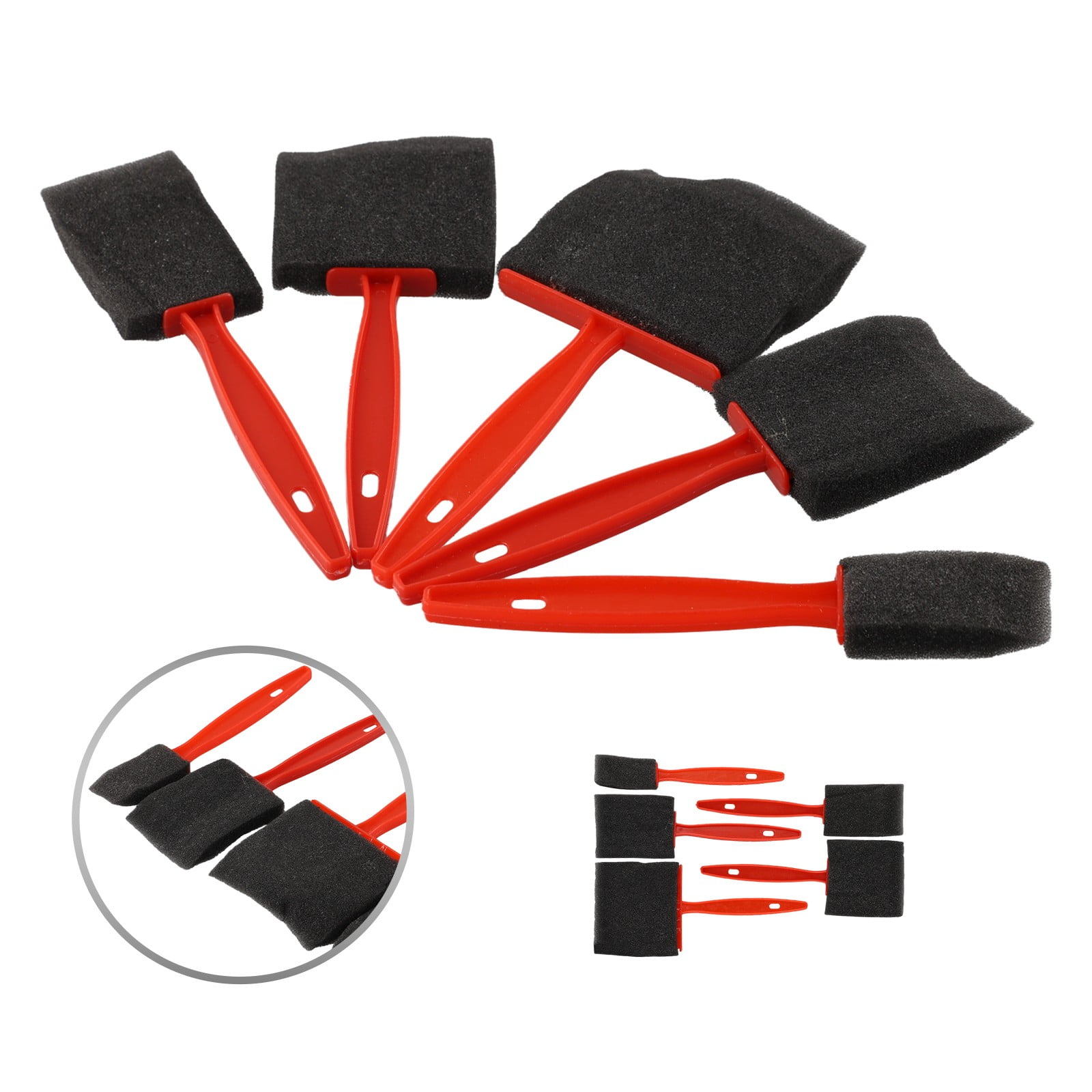 5Pcs Sponge Foam Paint Brush Oil Stain Polyurethane Craft Art Paint