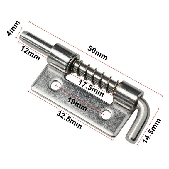 5Pcs Spring Loaded Latches Security Bolt Latch Tone Door Cabinet Hinges