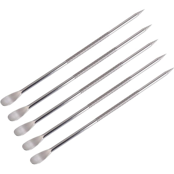 5Pcs Stainless Steel Coffee Art Pen, Coffee Carving Pen for Cappuccino, Latte, Espresso Decorating