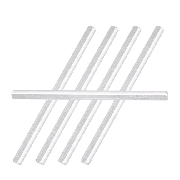 5Pcs Stainless Steel D Shaft 6mm / 0.24 inches 6mm Bored Wheel Axle Rod Pin Kit Pack of 5 for Gobilda Tetrix FTC FRC DIY Robotics Mechanics Engine Part Replacement Accessories