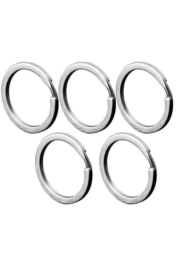 5Pcs Stainless Steel Key Ring Holder Carabiner Hook Key Organizer Portable Keychain Accessory for Daily Home Outdoor Use