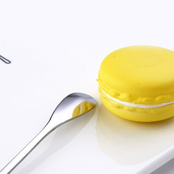 5Pcs Stainless Steel Long Handle Stylish Latte Ice Cream Sundae Coffee Spoons YIWEI