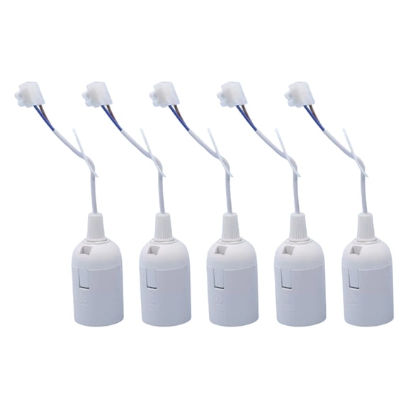 5Pcs Standard E27 Light Socket Adapter Tool Lamp Holder Renovation Socket With Cable Lighting Accessory