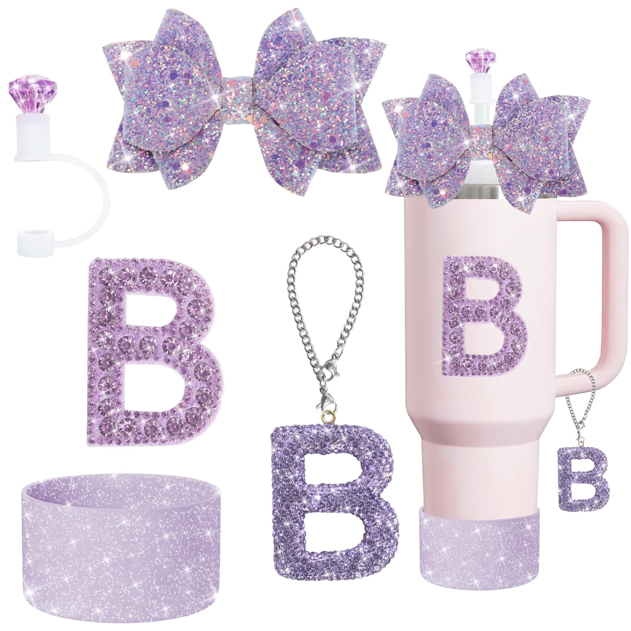 RF REENFAYA Cup Charm Keychain Set - 26 A-Z Letters With Gold Chain, Stanley/Yeti Tumbler Accessories - View #12