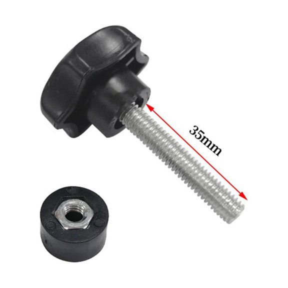 5Pcs Star Shape Thread Clamping Handle Bolt Bakelite Hand Knob Tighten Screw M6 Hardware Fasteners Industry Equipment Fangkenuo