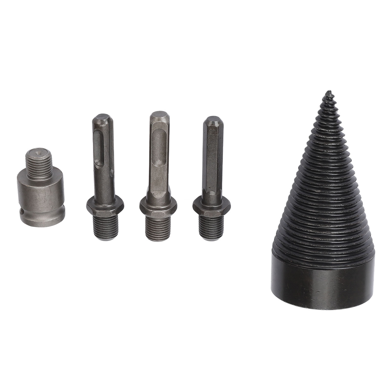 5Pcs Steel Firewood Log Splitter Drill Bit, Splitting Logs Bits