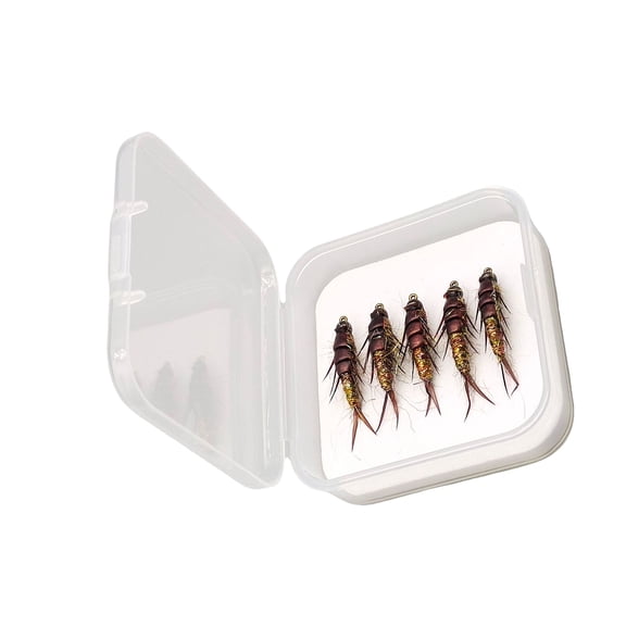 5Pcs Stonefly Shape Fly Fishing Lures Topwater Baits With Sharpened Crank Hook Dry Fly Fishing Lures Fishing Tackle