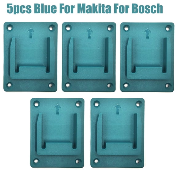 5Pcs Storage Rack Power tools Holder Case & Tool Holder Dock Mount for Makita/Bosch 18V Wall Mount Fixing Devices