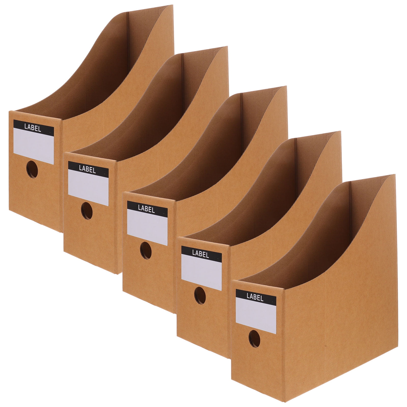 5Pcs Students Book Stand Rack File Box Holder Office Files Holders
