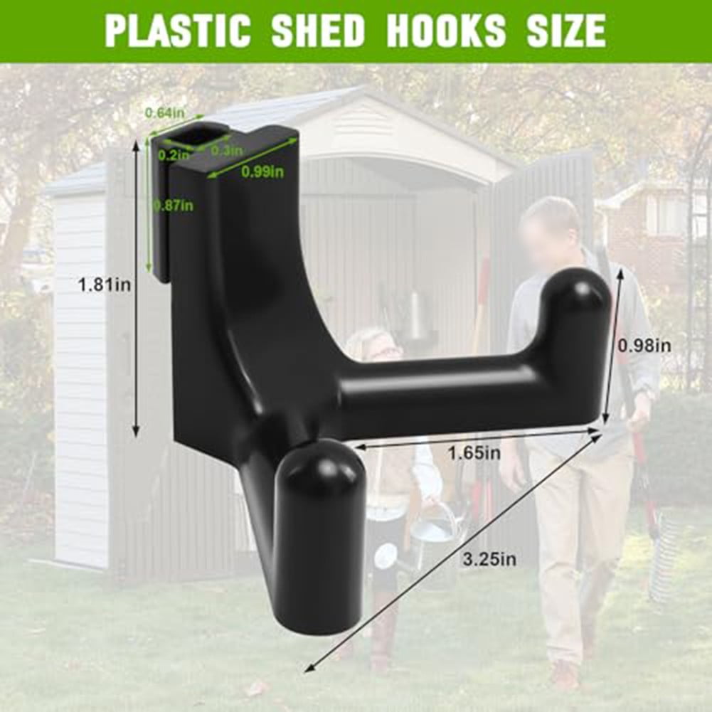5Pcs Sturdy Plastic Tool Hooks For Lifetime Sheds - Perfect For ...