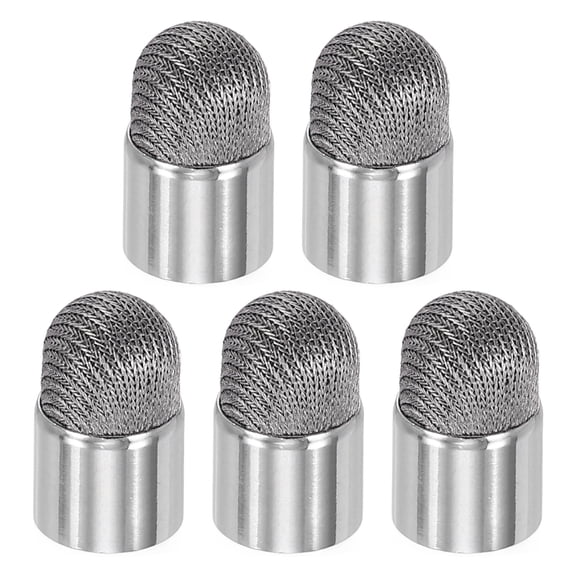 5Pcs Stylus Pen Fiber Tip 7mm Conductive External Thread Replacement, Gray
