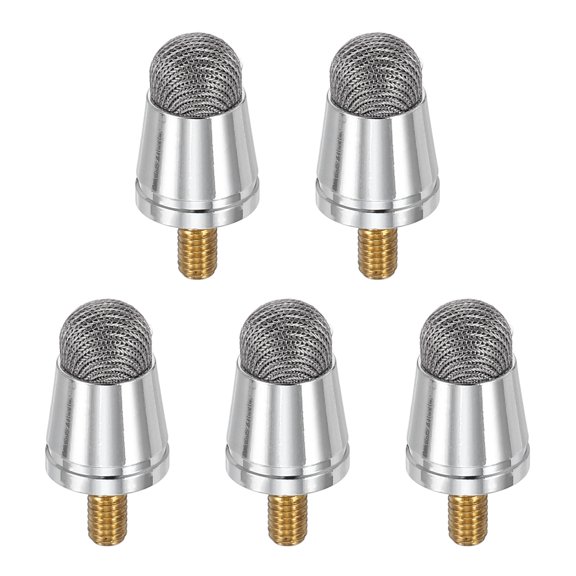 5Pcs Stylus Pen Fiber Tips 6.5mm Conductive External Thread Replacement, Gray