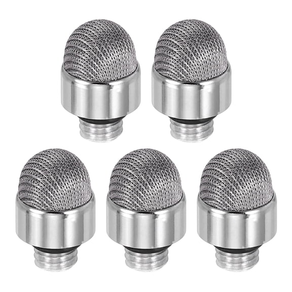 5Pcs Stylus Pen Fiber Tips 7mm Conductive External Thread Replacement, Gray