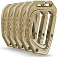 thumbnail image 1 of 5Pcs Tactical MOLLE Carabiners - Fast Spring Hook D-Clip, 1 of 8