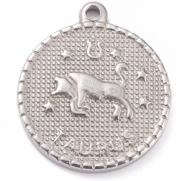 5Pcs Taurus Pendants 304 Stainless Steel Pendants for Women DIY Necklace Bracelet Earring Jewelry Craft Making 29x26x3mm Hole: 2mm