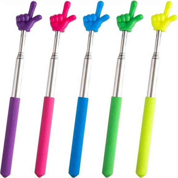 5Pcs Telescopic Non-laser Teacher Pointer Stick for Classroom Teaching