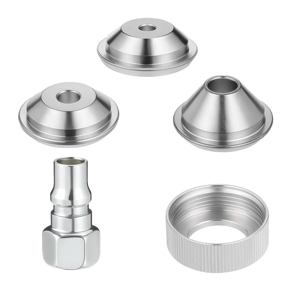 5Pcs Texture Sprayer Orifice Tip Set, Nozzle Tip and Threaded Collar Drywalls Wall Painting Sprayer Nozzle Set