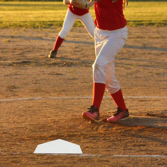 5Pcs Thrown Down Baseball Base Set with Non Slip Rubber Plate for Sport Training