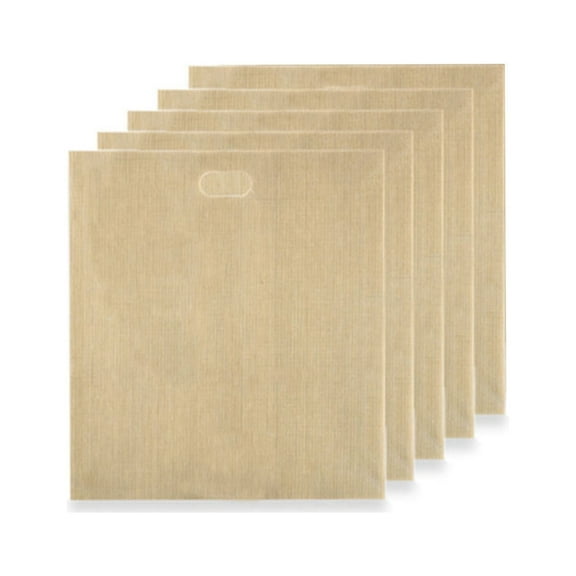 5Pcs Toaster Bags Bread Bags Reusable for Grilled Cheese Sandwich Non-Stick Heat Resistants Washable Toastie Bags for Toaster Microwave Grill