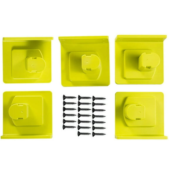 5Pcs Tool Holder Mount Wall Mount Bracket With Screw For Ryobi One+ 18V TAPDRA Spare Part