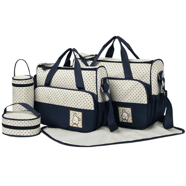 5Pcs Tote Diaper Bag, YITUMU Nappy Changing Bag Mummy Diaper Bags with